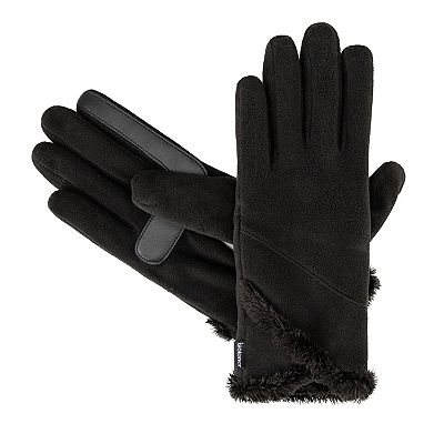 Women's isotoner SmartDRI Lined Stretch Fleece Gloves with Overlap
