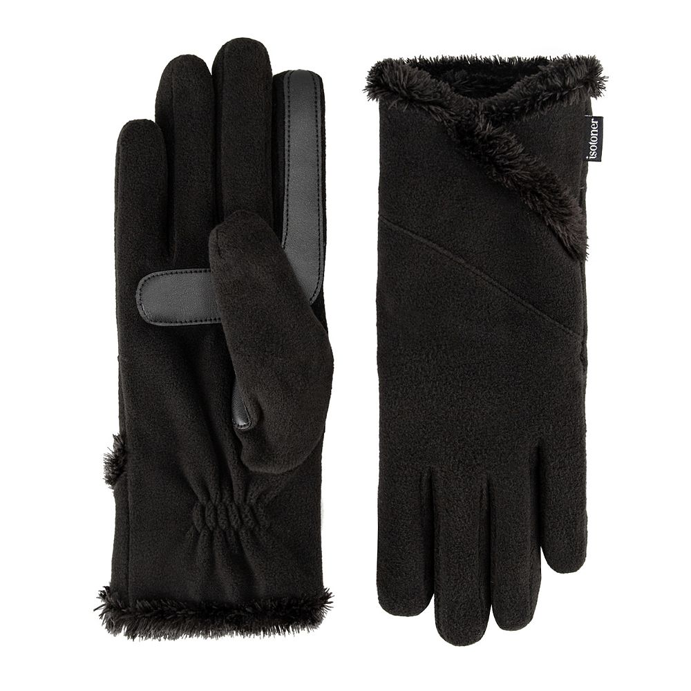 Women's isotoner SmartDRI Lined Stretch Fleece Gloves with Overlap