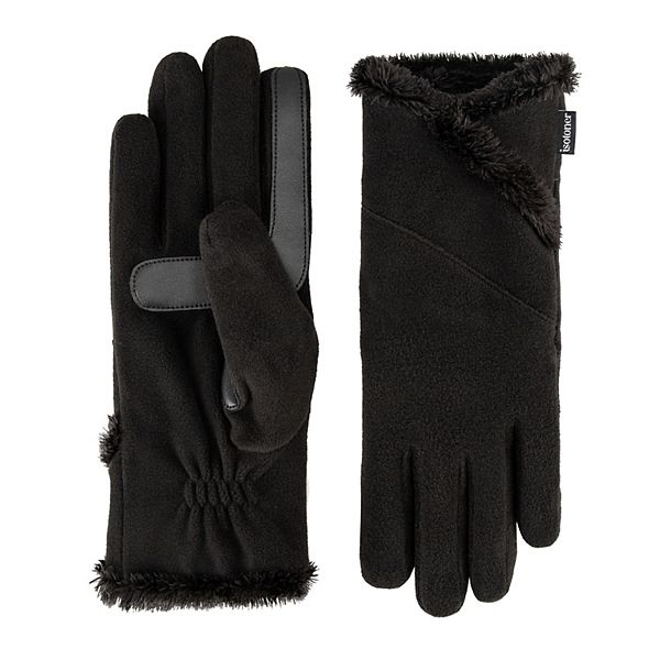 Women's isotoner SmartDRI Lined Stretch Fleece Gloves with Overlap