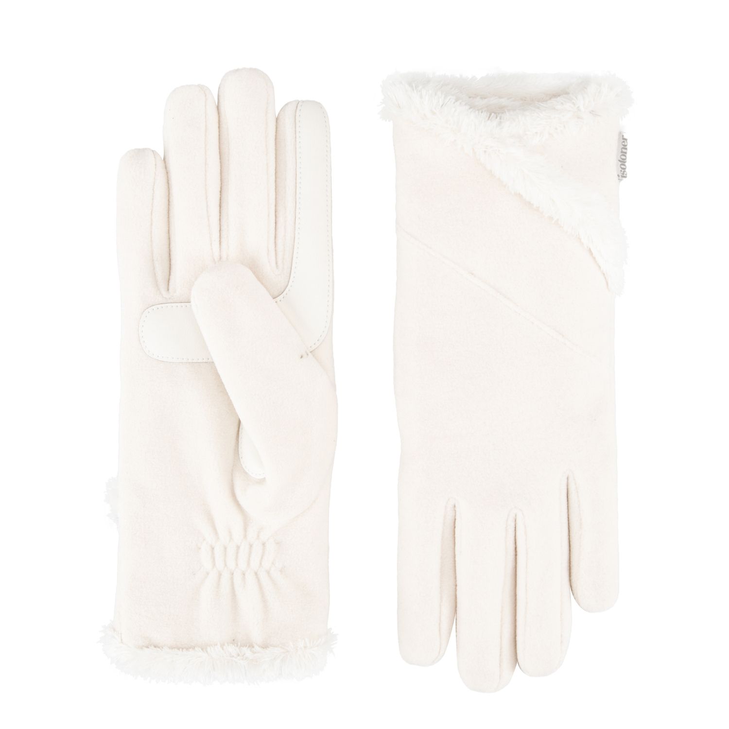 Isotoner SmartDri Fleece Wrist Gloves- A30670 (Chili, O/S) At Women's Clothing Store