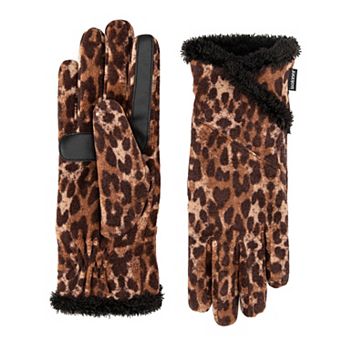Women's isotoner SmartDRI Lined Stretch Fleece Gloves with Overlap Wrist