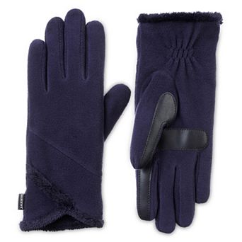 Women's isotoner SmartDRI Lined Stretch Fleece Gloves with Overlap Wrist