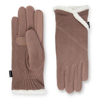 Women's isotoner SmartDRI Lined Stretch Fleece Gloves with Overlap Wrist