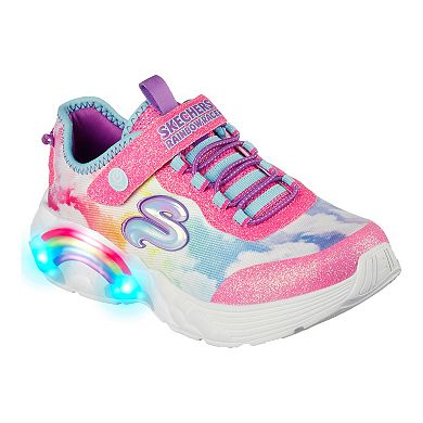 Skechers Rainbow Racer Girls' Light Up Shoes
