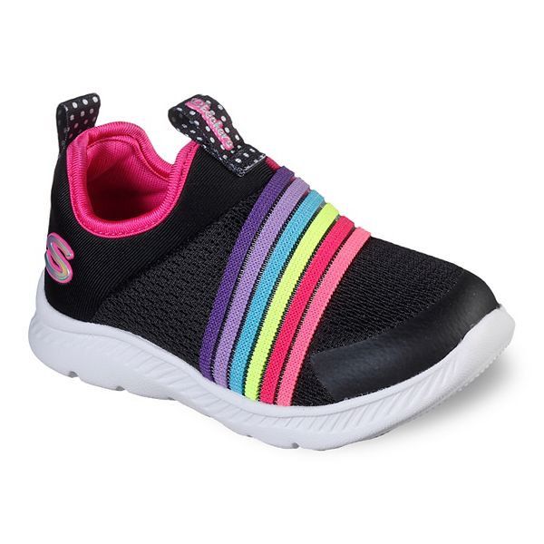 dybtgående Sow billede Skechers® Comfy Flex 2.0 Rainbow Frenzy Toddler Girls' Sneakers