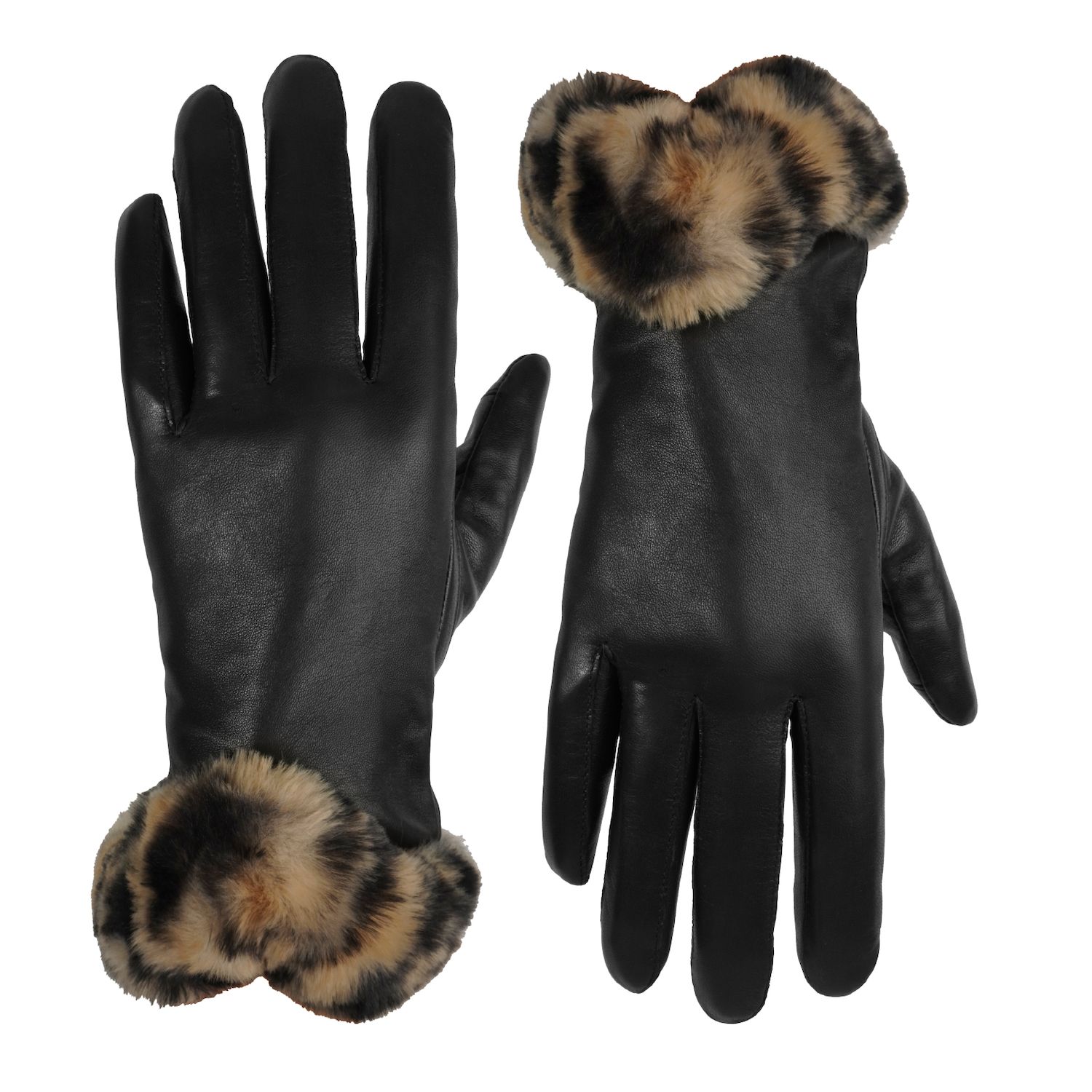 thumbnail image 2 of SNUGRUGS Women’s Butter Soft Leather Gloves With Warm Fleece Lining – Wrist Length, Winter Style 2 of 4