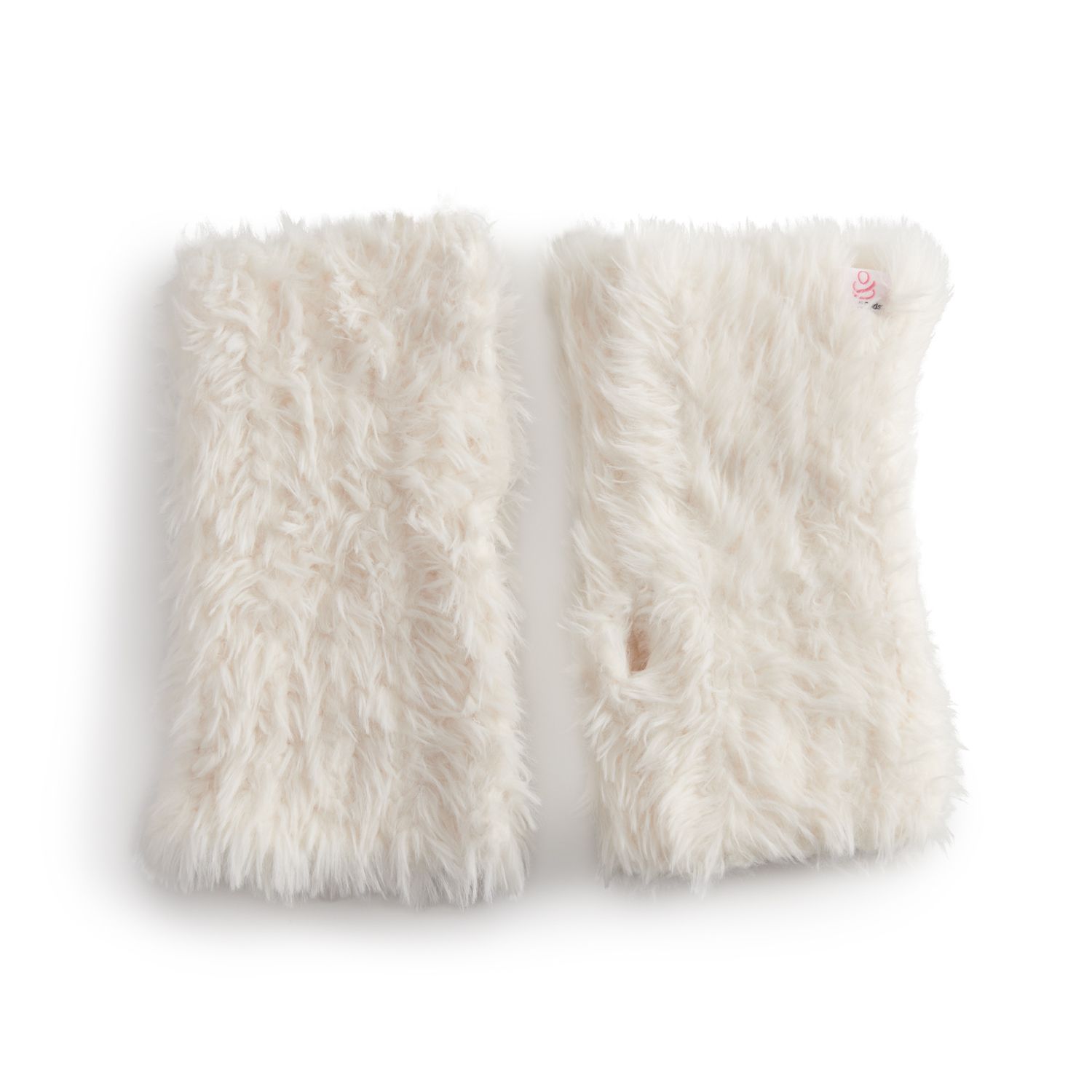 fluffy fingerless gloves