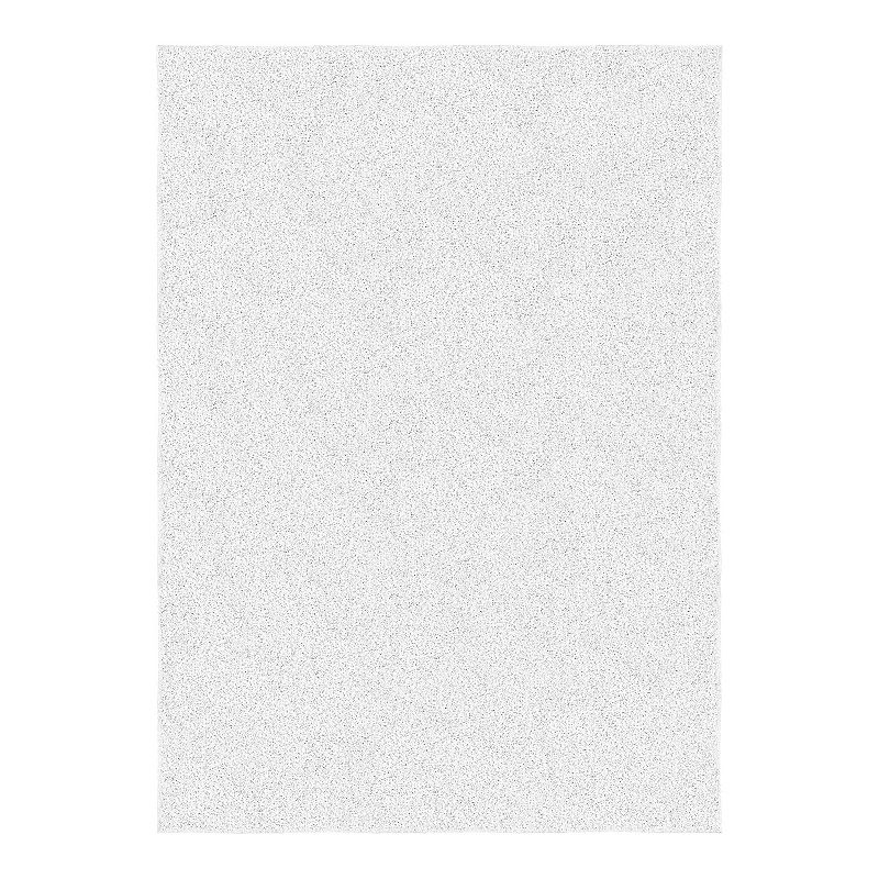 Garland Rug Skyline Shag Area Rug, White, 9X12 Ft