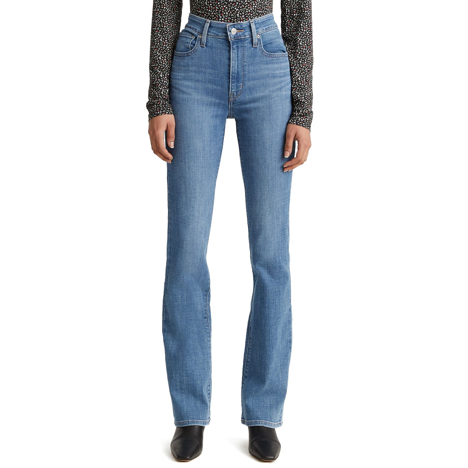 bootcut high waist jeans