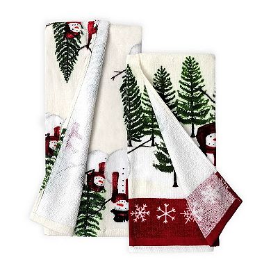 St. Nicholas Square® Yuletide Snowman Kitchen Towel 2-pk.