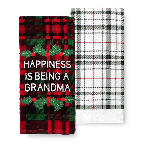 St. Nicholas Square Happiness is Being a Grandma Kitchen Towel 2 pk