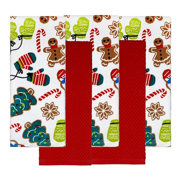 St. Nicholas Square® Gingerbread Kitchen Towel 5-pk.