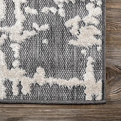 nuLOOM Adley Textured Abstract Lines Indoor/Outdoor Area Rug