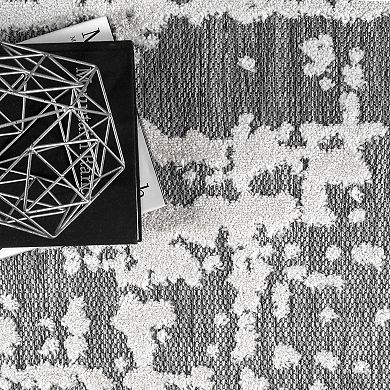 nuLOOM Adley Textured Abstract Lines Indoor/Outdoor Area Rug