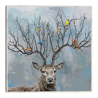 Fine Art Canvas Nearest & Dearest Deer Framed Canvas Wall Art