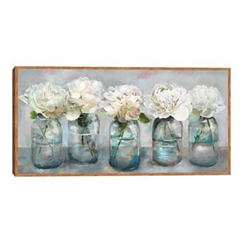 Fine Art Canvas Fresh Picked Peonies Canvas Wall Art