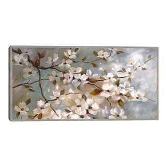 Fine Art Canvas Blossoms of May Framed Canvas Wall Art