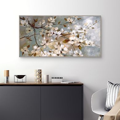 Fine Art Canvas Blossoms of May Framed Canvas Wall Art