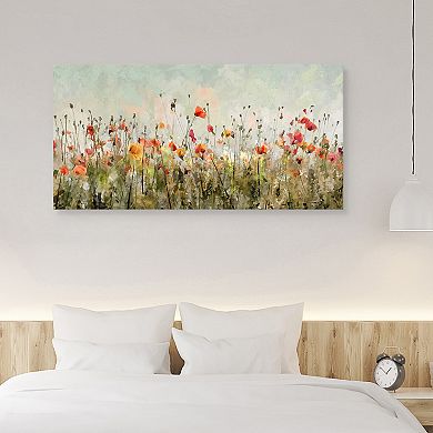 Fine Art Canvas Poppy Parade Canvas Wall Art