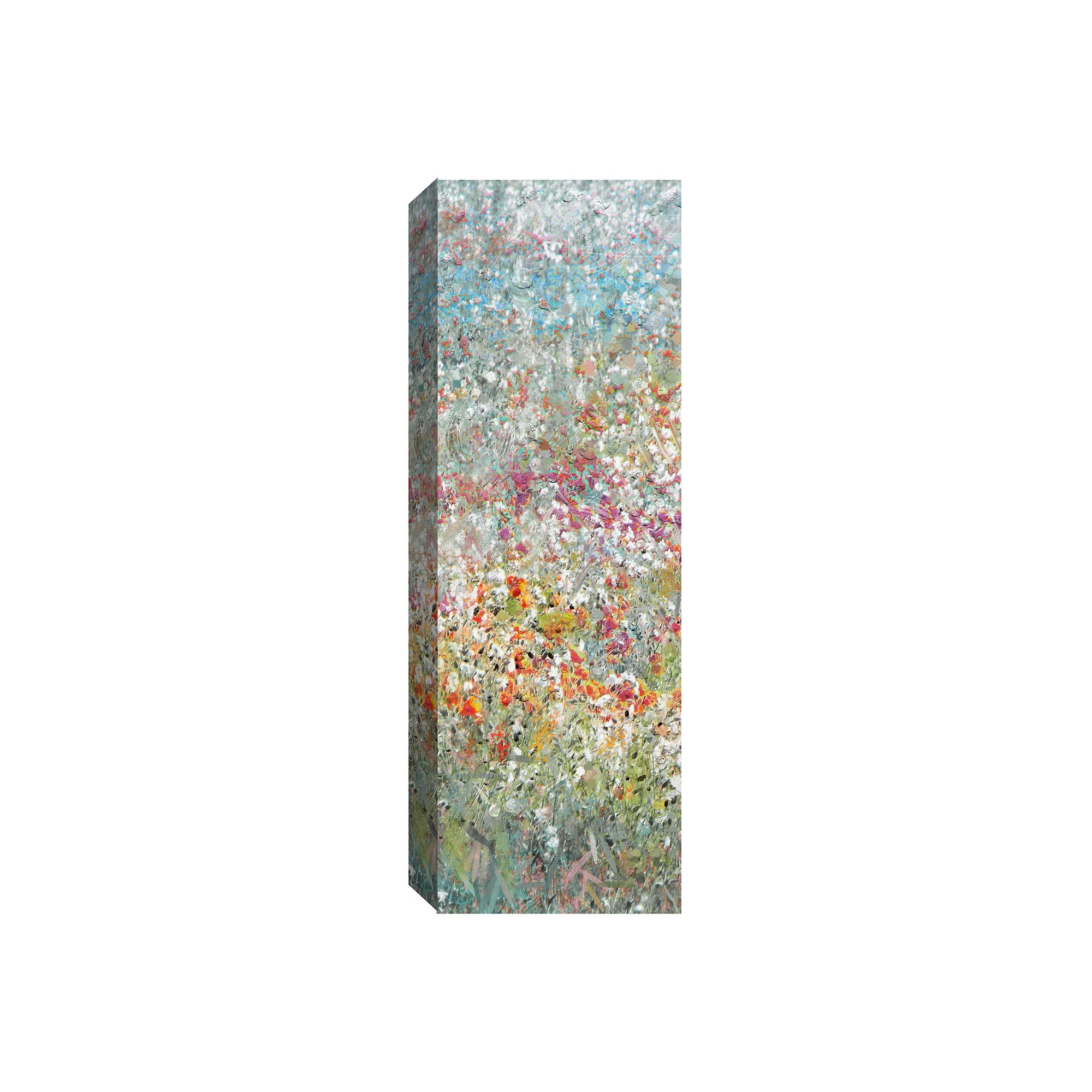 Fine Art Canvas Flower Field Panel I Canvas Wall Art, Multi Color