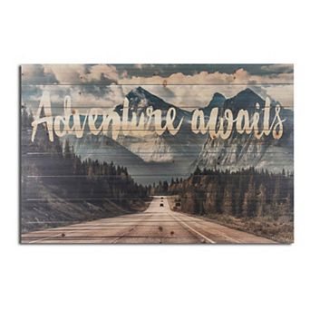 Gallery 57 Adventure Awaits Wood Wall Art