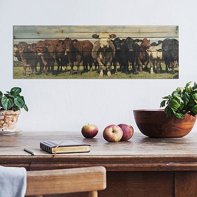 Gallery 57 Cow Herd Wood Wall Art