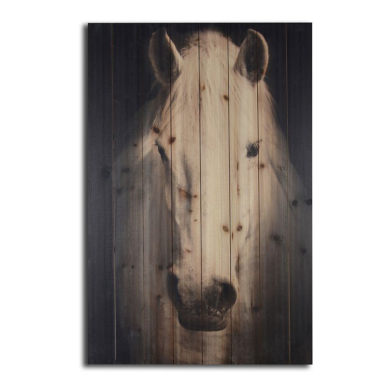 Gallery 57 Horse Wood Wall Art, Black, 24X36