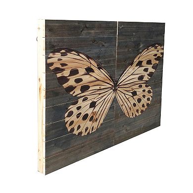 Gallery 57 Butterfly Wood Wall Art 2-piece Set