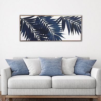 Gallery 57 Blue Palms Canvas Wall Art