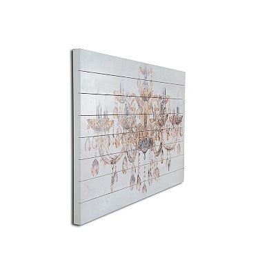 Gallery 57 Vintage Chandelier Wood Wall Art
