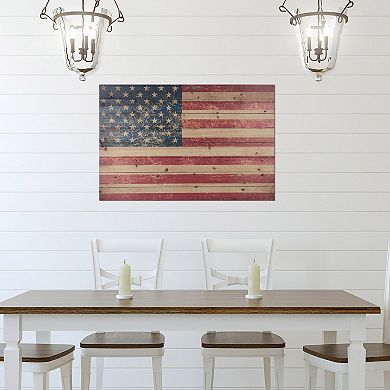 Gallery 57 American Flag Wood Wall Art