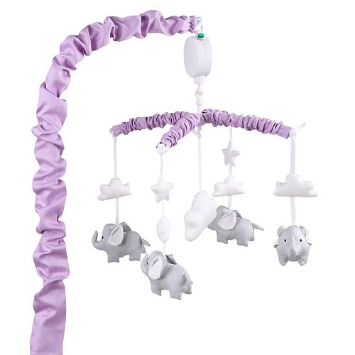 girl elephant crib set