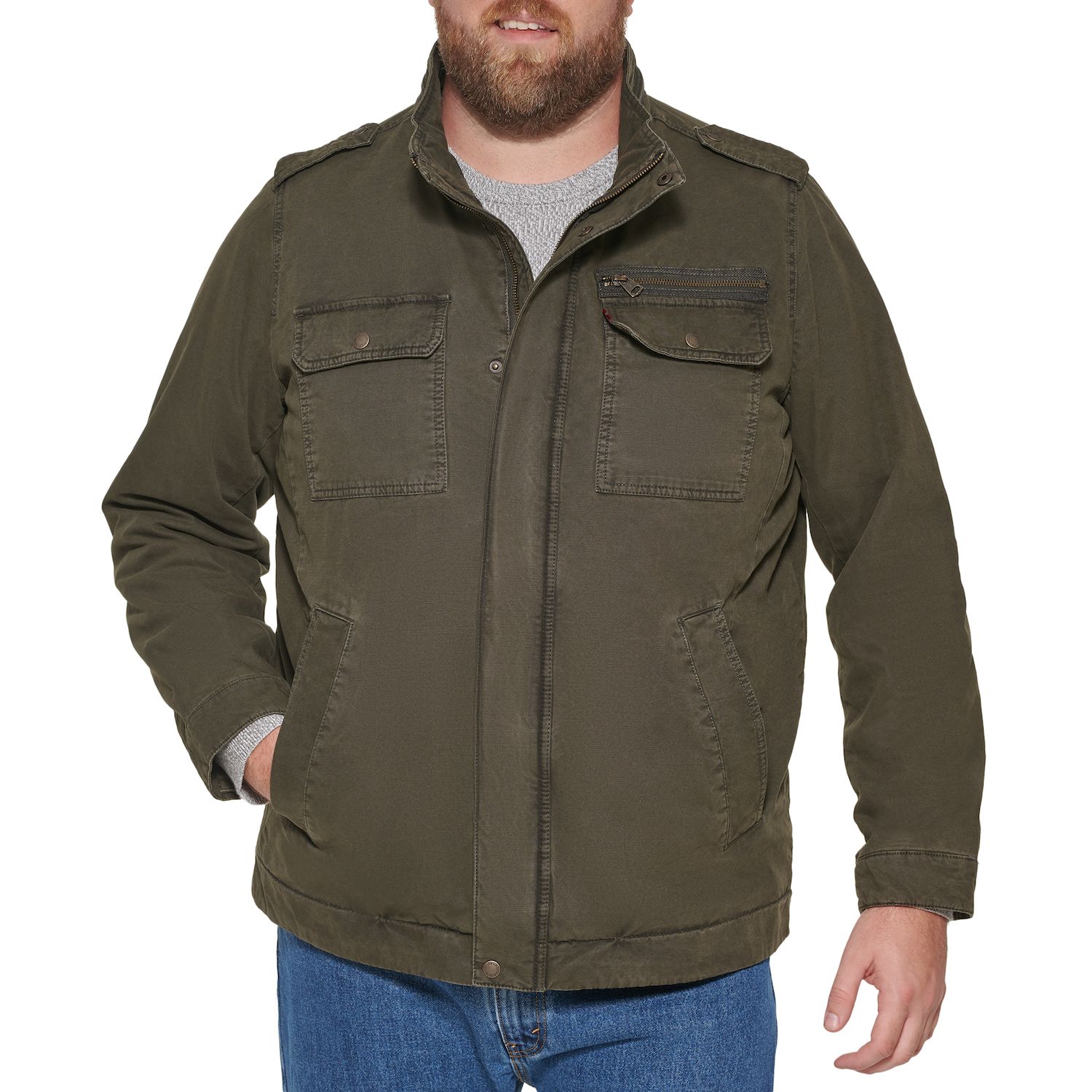 green levis jacket