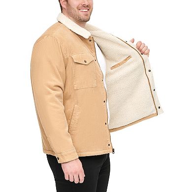 Big & Tall Levi's® Classic Corduroy Sherpa-Lined Trucker Jacket