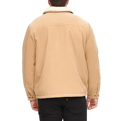 Big & Tall Levi's® Classic Corduroy Sherpa-Lined Trucker Jacket