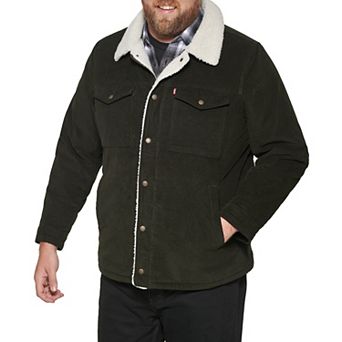 Big & Tall Levi's® Classic Corduroy Sherpa-Lined Trucker Jacket