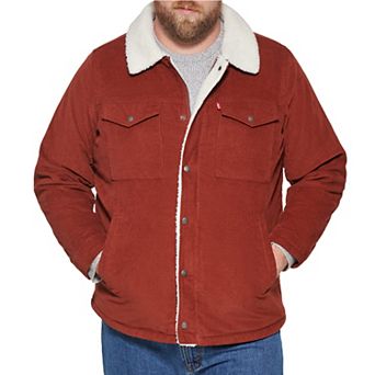 Big & Tall Levi's® Classic Corduroy Sherpa-Lined Trucker Jacket