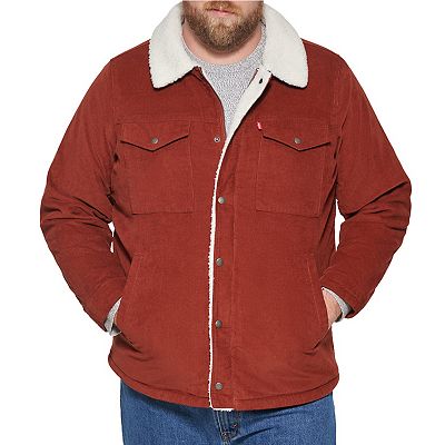 Relaxed Fit Original Corduroy Sherpa Trucker Jacket Blue - Main Image