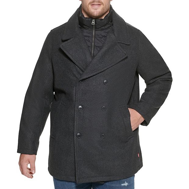 Men's pea coats store at kohl's