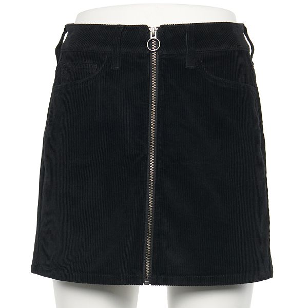 Juniors' SO® Zip Front Skirt