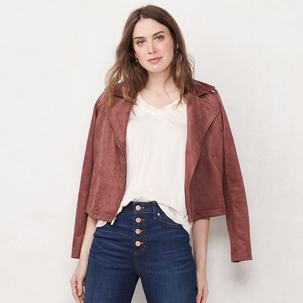 Women s LC Lauren Conrad Soft Moto Jacket