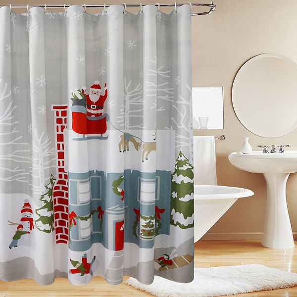 St. Nicholas Square® Holiday Scene Shower Curtain