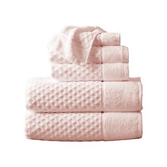 Madelinen® 6-pack Cotton Diamond Texture Towel Set