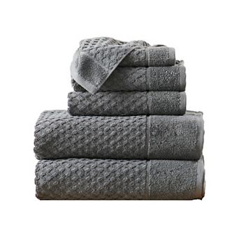 Madelinen® 6-pack Cotton Diamond Texture Towel Set