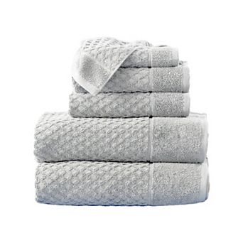 Madelinen® 6-pack Cotton Diamond Texture Towel Set