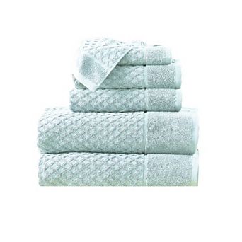 Madelinen® 6-pack Cotton Diamond Texture Towel Set