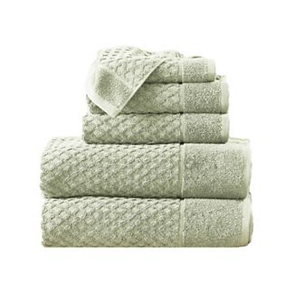 Madelinen® 6-pack Cotton Diamond Texture Towel Set