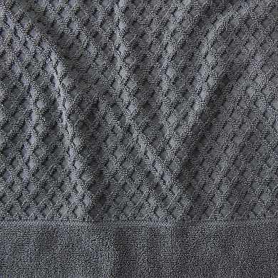 Madelinen 4-pack Cotton Diamond Texture Bath Towel Set