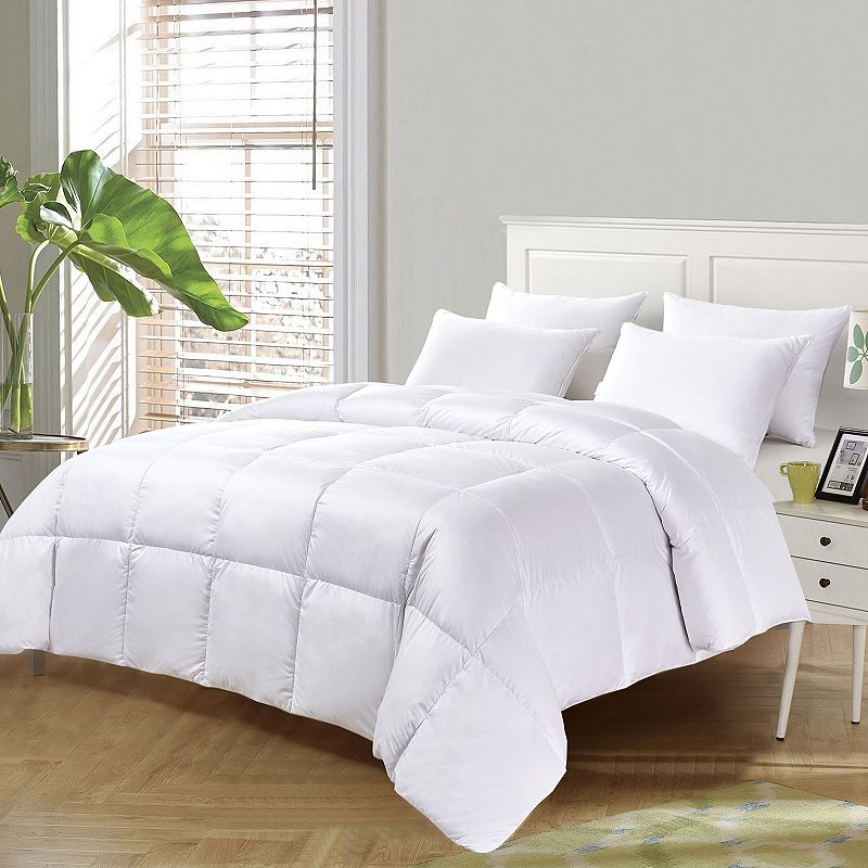 Kathy Ireland Kathy Ireland Nano-Touch White Down Comforter - Light Warmth,