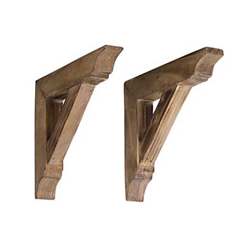 American Art Décor Rustic Corbel Wall Bracket 2 pc Set
